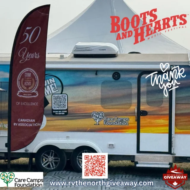 That’s a wrap on Boots & Hearts Music Festival — and what an unforgettable weekend it was! 

A heartfelt thank you to the incredible organizers for putting on such a huge event, and to everyone who had a great time despite the scorching temperature!

We express our sincere appreciation to everyone who stopped by and purchased a ticket to #WIN our RV and support @carecamps.  Every ticket, every dollar will help send a child with cancer to camp, where healing and happiness go hand in hand.

We’re proud to have celebrated CRVA's 50th Anniversary with y'all, surrounded by music, community, and the spirit of the RV lifestyle. Until next time!
www.crva.ca

#CRVA50 #CareCamps #SoundOfMusicFestival #ThankYouBurlington #ExploreTogether #RVLifestyle #CampingForACause #WinThisRV
