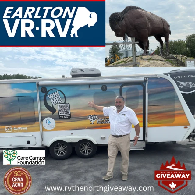 It was a real pleasure stopping in to visit with Richard Tache, President of @earltonrv, on our way back home during #CRVA50th cross-Canada tour. 

And of course, no visit to Earlton is complete without a photo with Earl the Bison 🦬 —a true Northern Ontario icon!

Merci à Richard Tache pour son accueil chaleureux lors de notre passage chez Earlton VR! www.earltonrv.com

#CRVA50 #EarltonRV #RVLife #CrossCanadaTour #CareCamps #EarlTheBison #ExploreCanada #RVCommunity